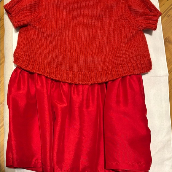 Baby Gap Red dress. Velvet with sweater included  #xmas - Picture 6 of 8